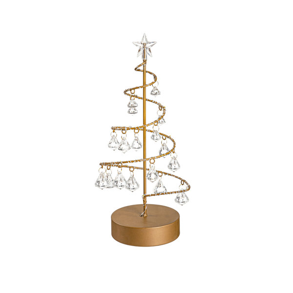 The Holiday Aisle® LED Christmas Tree With Crystal Ornaments Table